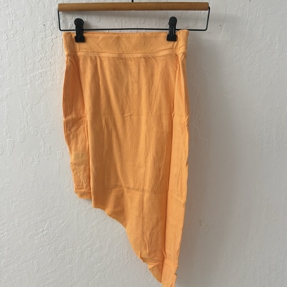 Frank & Eileen Orange Tee Lab Ultimate Asymmetrical Skirt 100% Cotton Lined XS - Picture 7 of 7